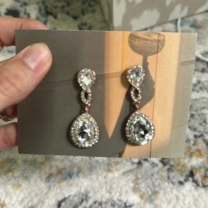 BHLDN Rose Gold Bridal Earrings